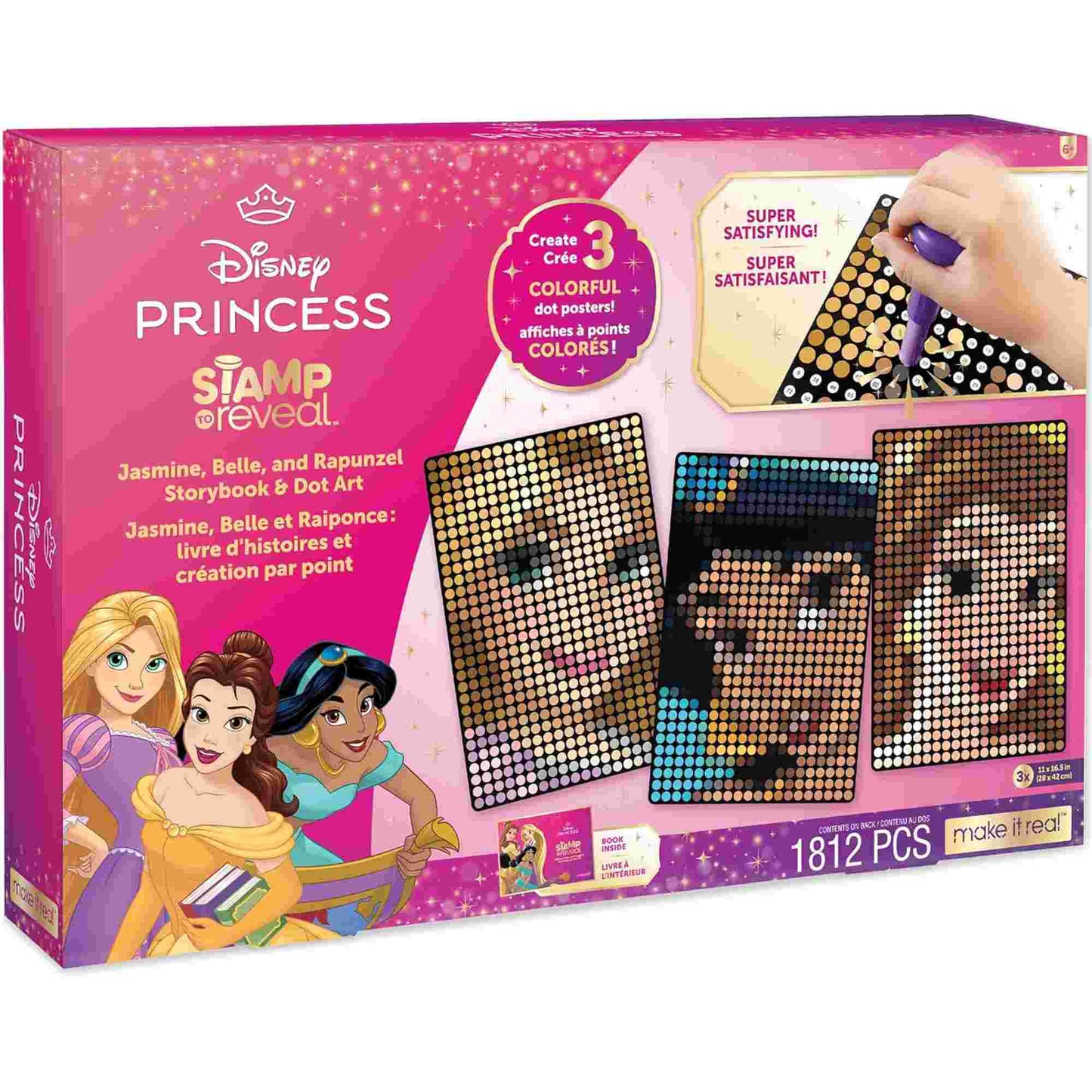 Make it Real | Disney Princess Stamp to Reveal Dot Art Craft Set