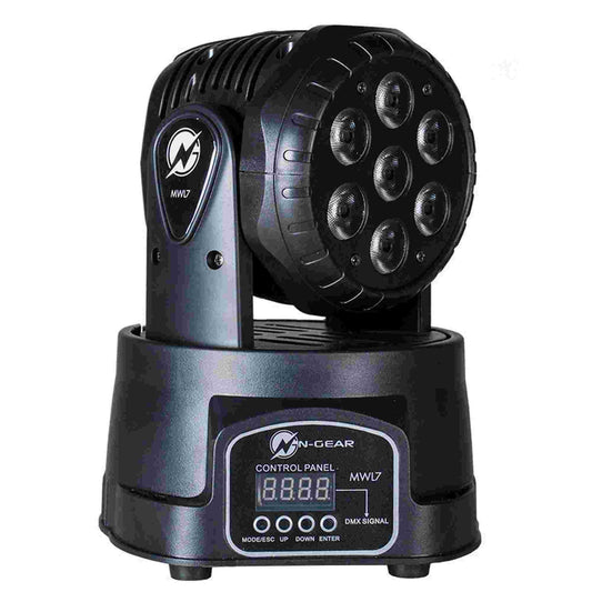N-Gear | MWL7 Moving Head Disco Lighting with RGB LEDs