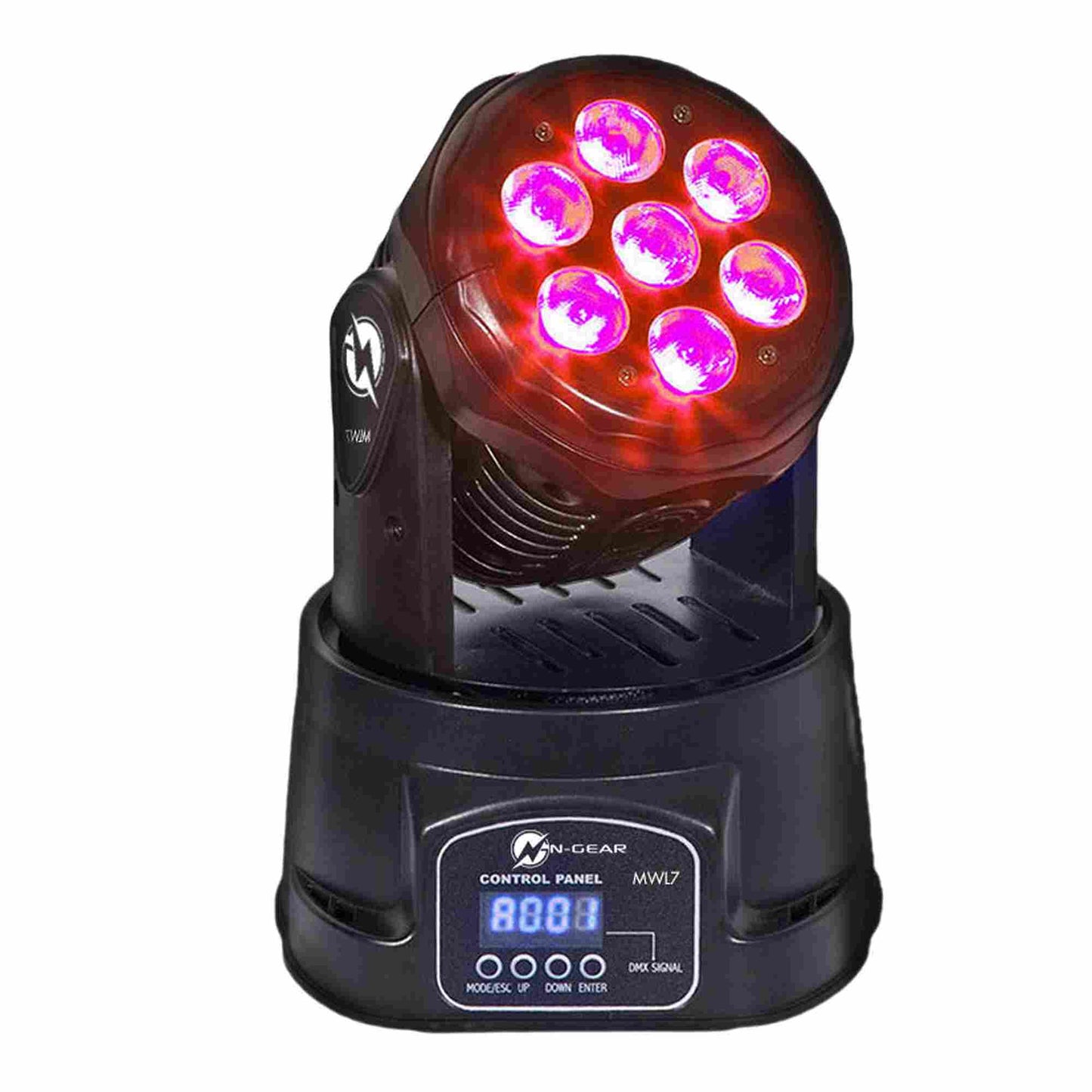 N-Gear | MWL7 Moving Head Disco Lighting with RGB LEDs
