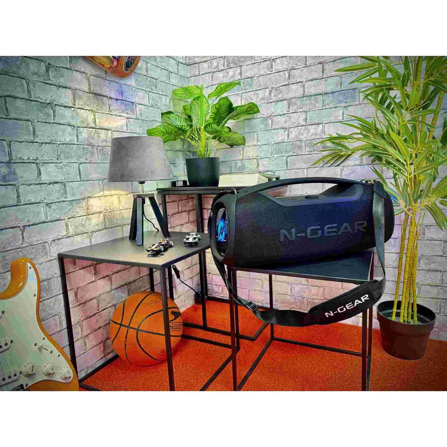 N-Gear | NRG500 Bluetooth Speaker Partybox with Lighting & Microphone IPX5 Waterproof Black
