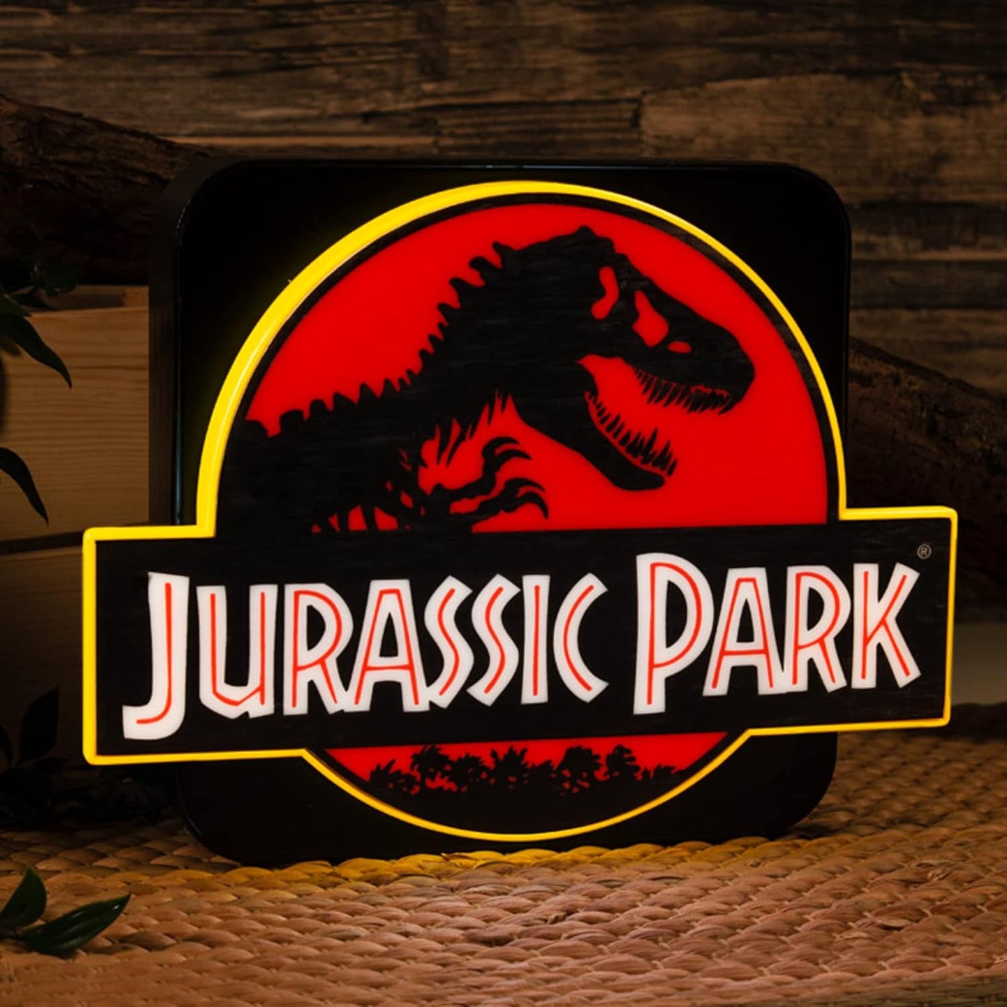 Rubber Road | Jurassic Park Logo 3D Lamp