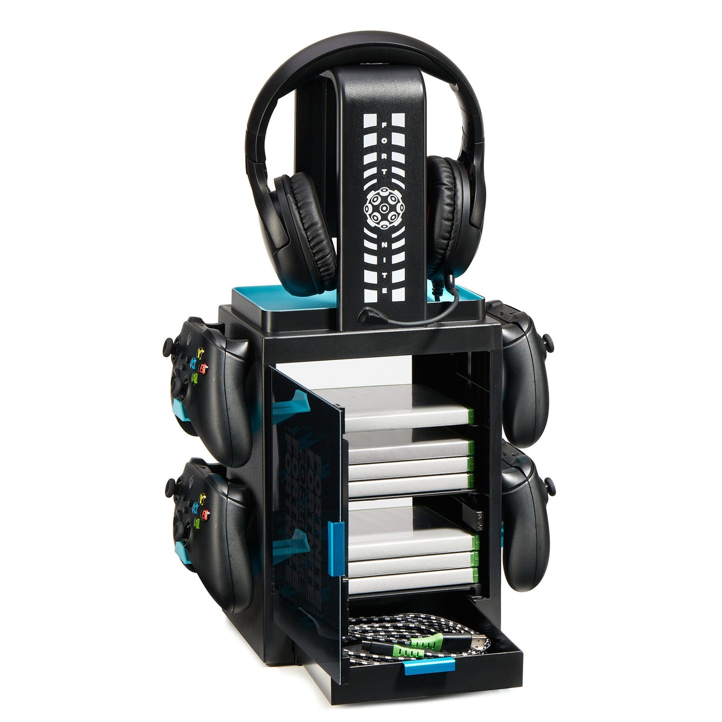 Rubber Road | Fortnite Light Game Disc Locker and Stand for Controllers & Headphones
