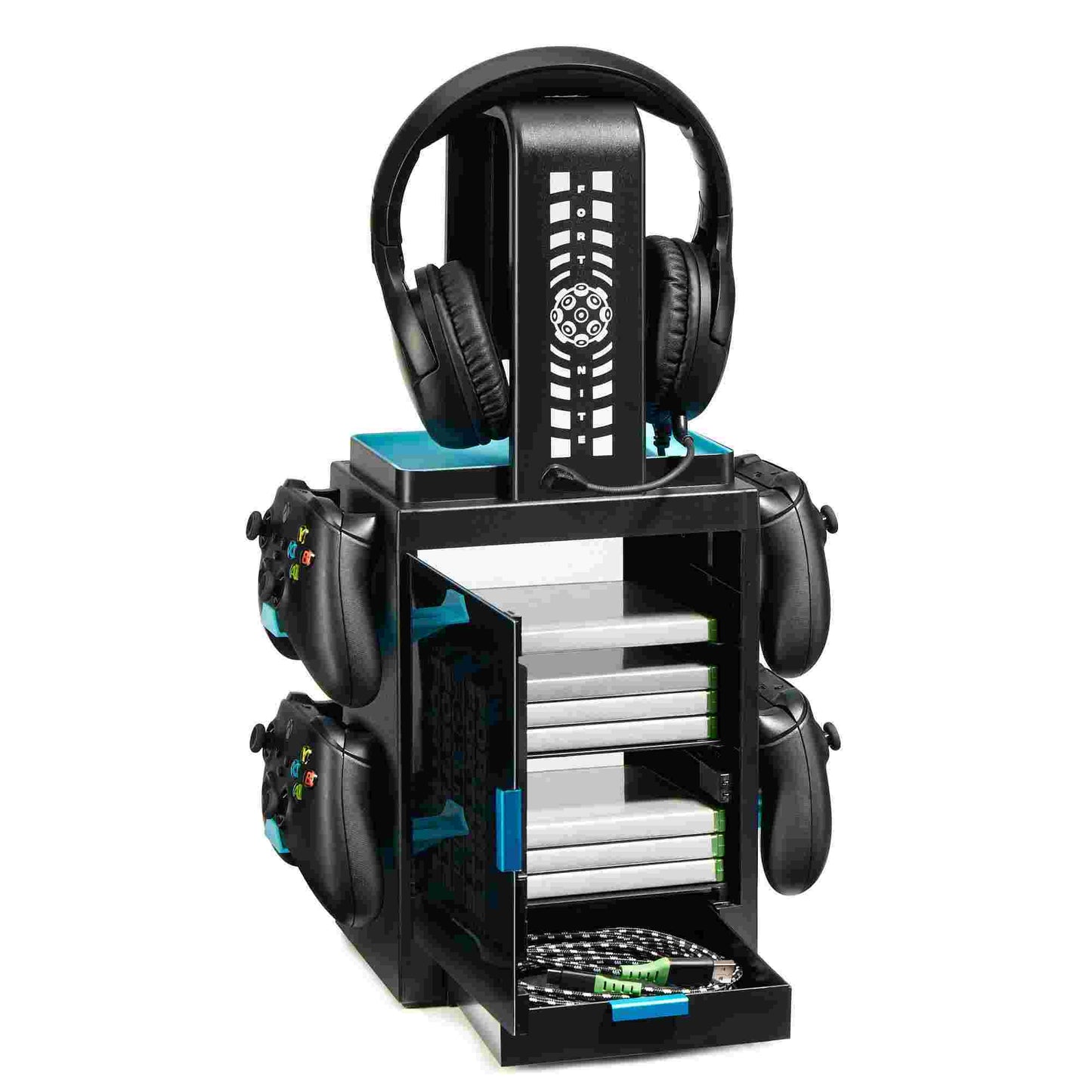 Rubber Road | Fortnite Light Game Disc Locker and Stand for Controllers & Headphones