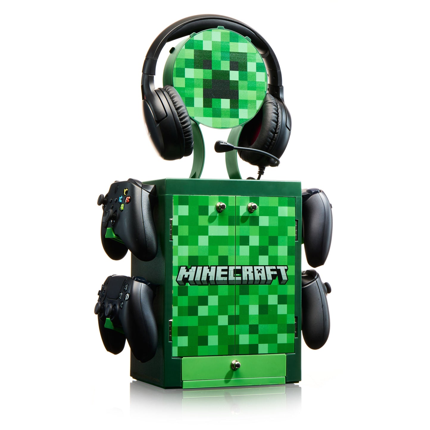 Rubber Road | Minecraft Creeper Game Disc Locker and Stand for Controllers & Headphones