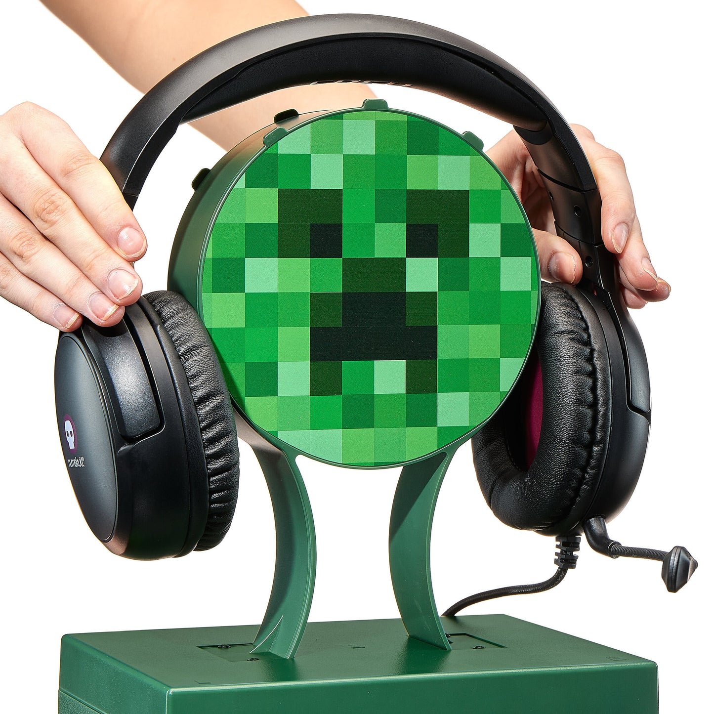 Rubber Road | Minecraft Creeper Game Disc Locker and Stand for Controllers & Headphones