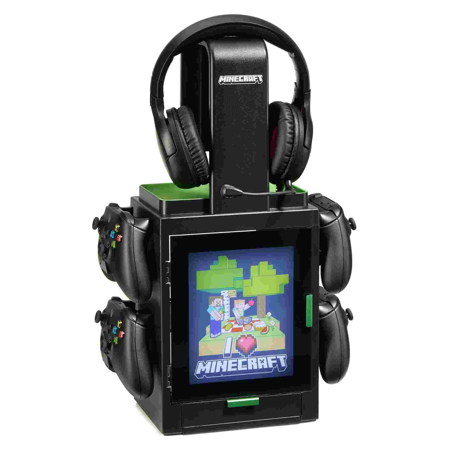 Rubber Road | Minecraft Light Game Disc Locker and Stand for Controllers & Headphones
