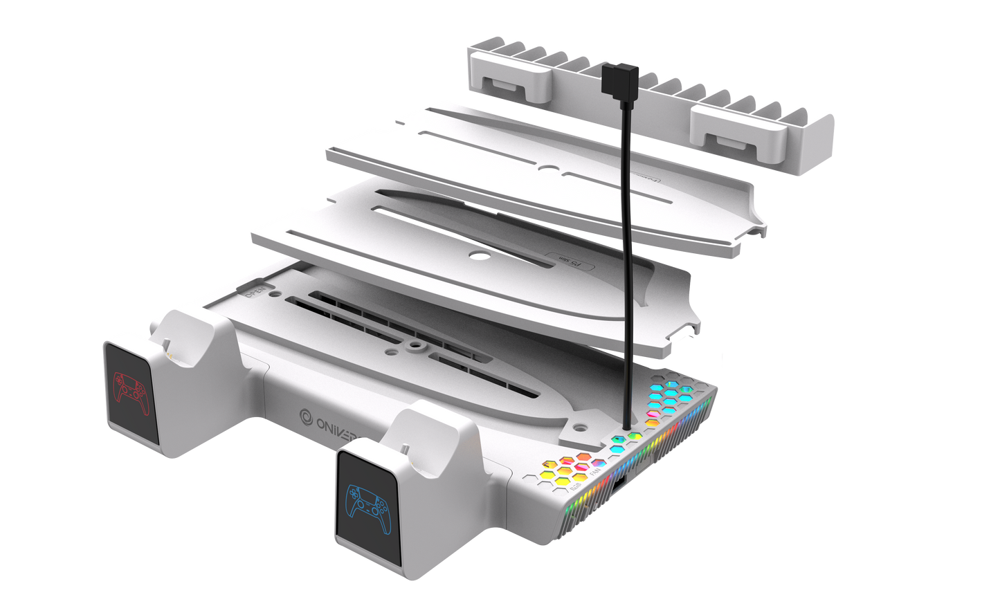 Oniverse | Nexus 5 Cooling and Charging Stand for PS5 & PS5 Slim
