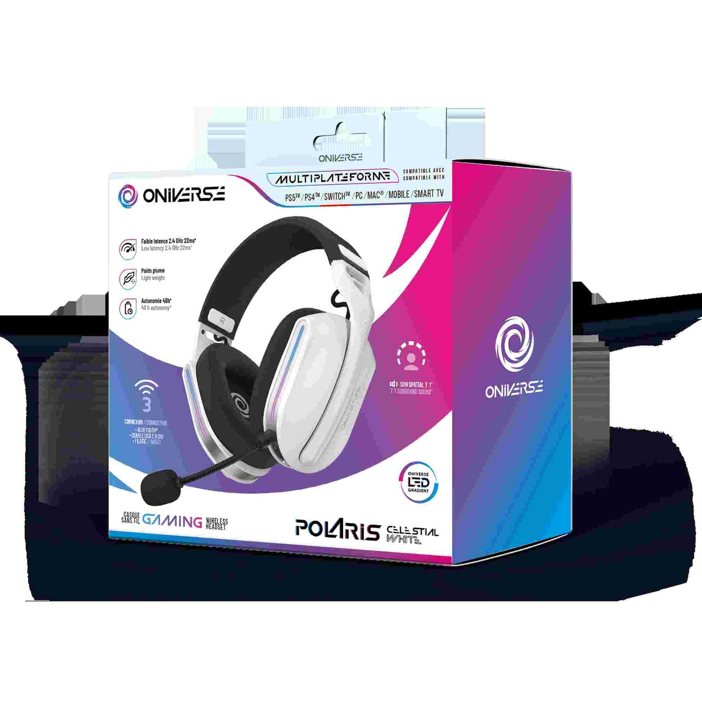 Oniverse | Polaris Multiplatform Wireless Gaming Headset (Celestial White)