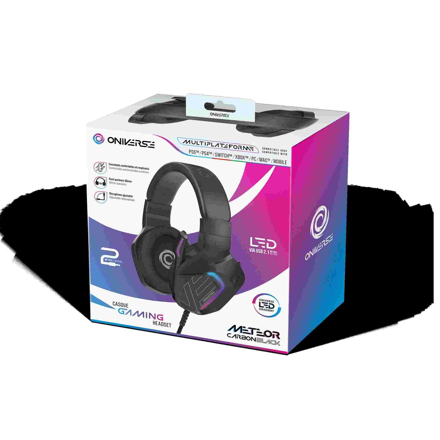 Oniverse | Meteor Multiplatform Wireless Gaming Headset (Carbon Black)