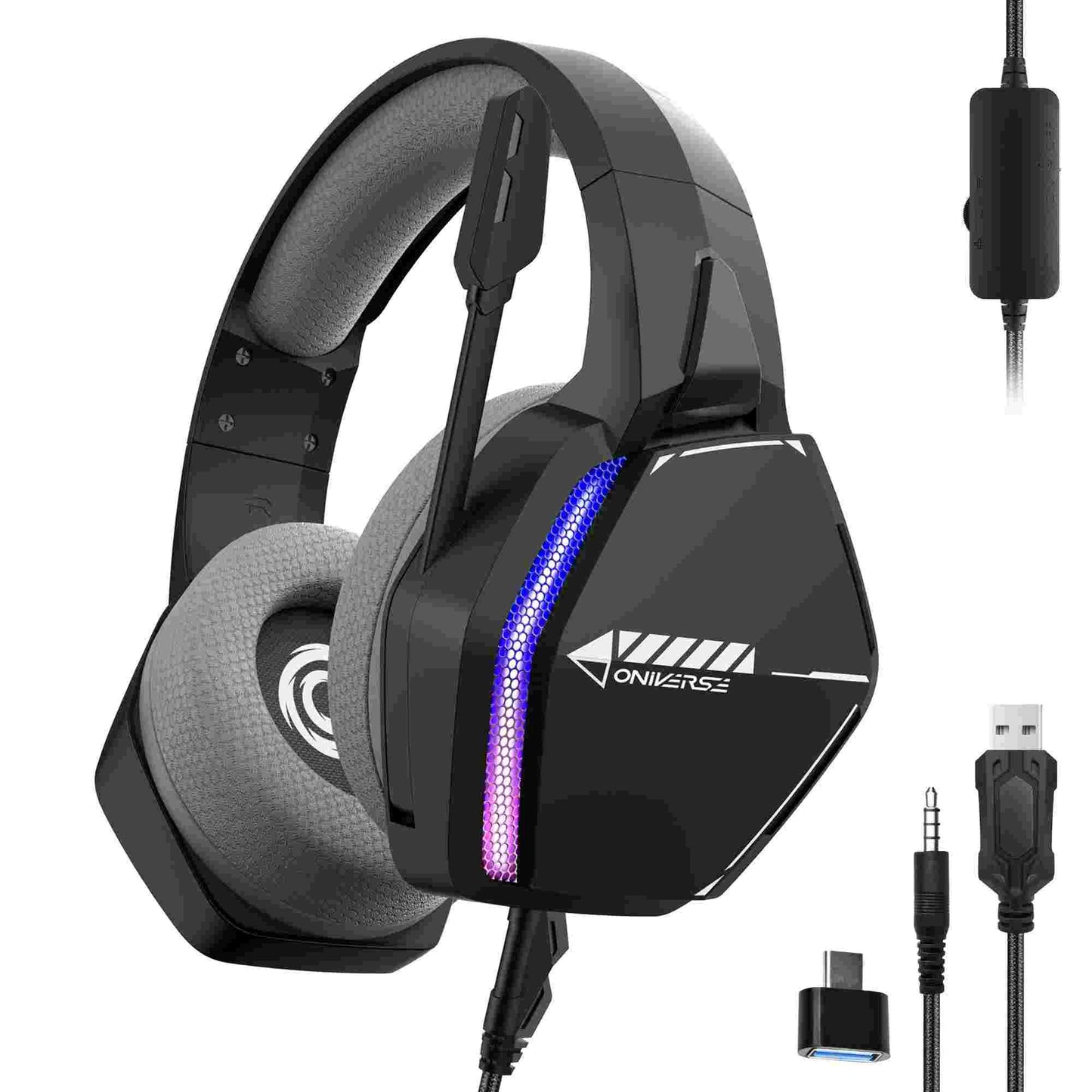 Oniverse | Nebula Multiplatform Wired Gaming Headset (Infinite Black)