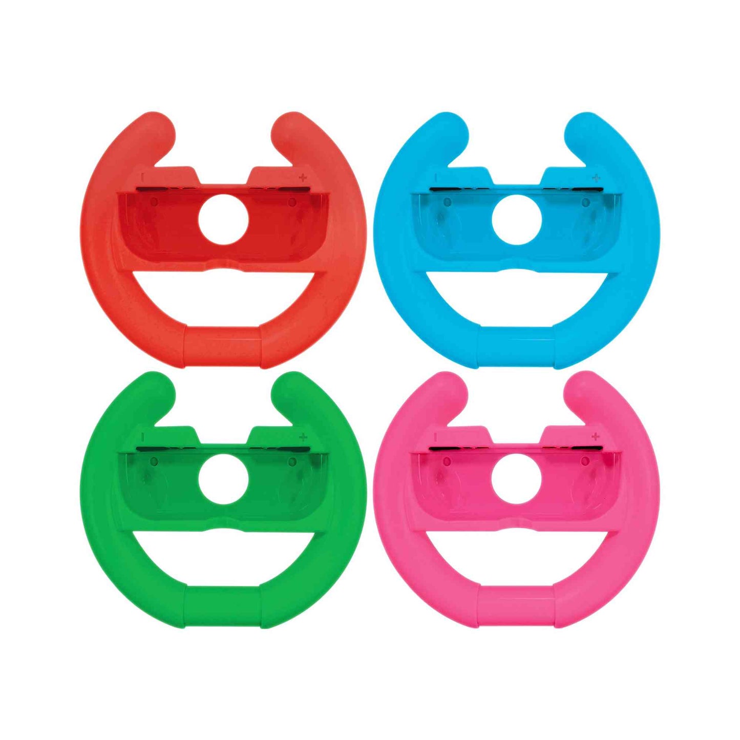 Oniverse | 4 Coloured Racing Wheel Peripherals with Smurfs Kart for Nintendo Switch