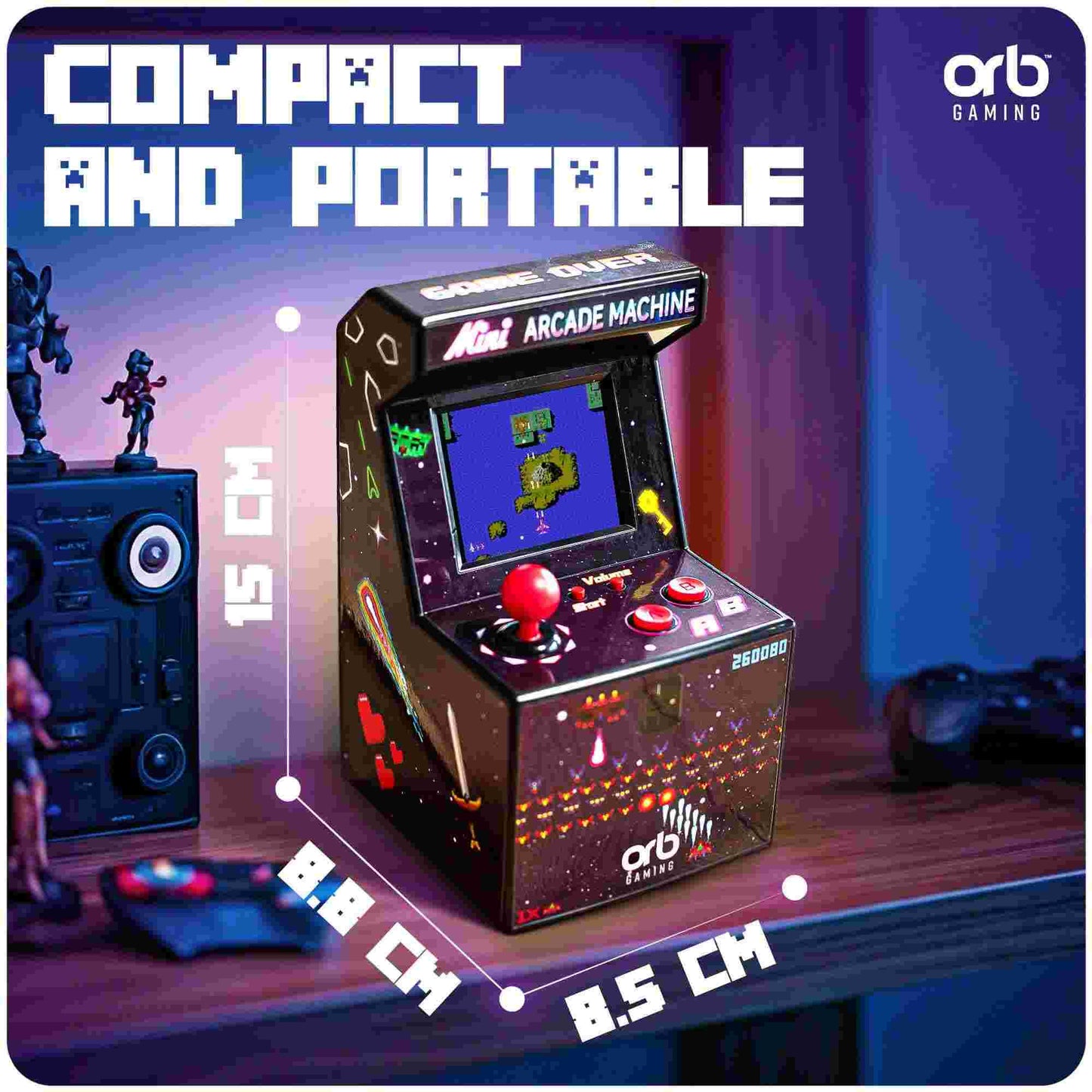 Thumbs Up Orb Retro Mini Arcade Machine 240 Games