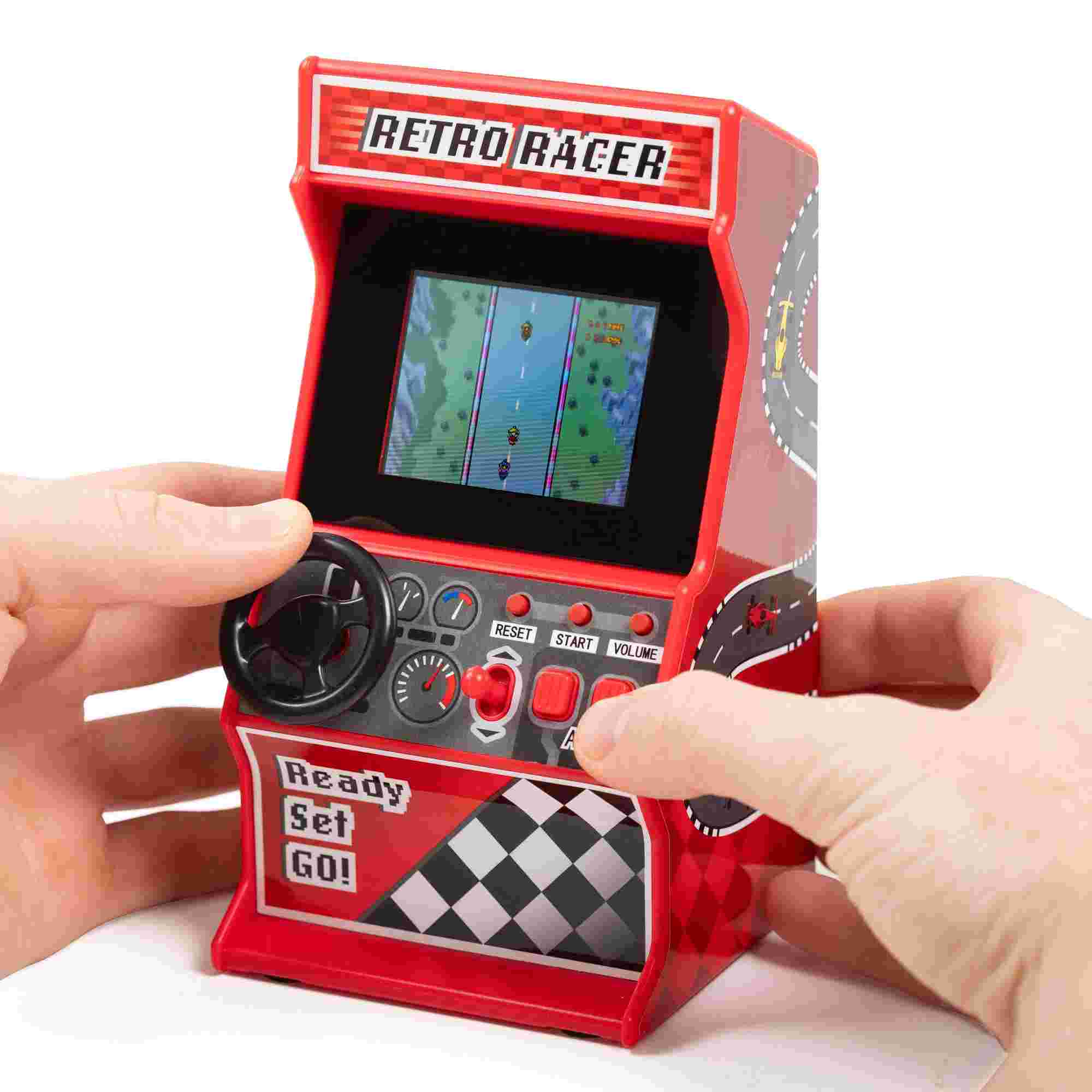 Thumbs Up Orb Retro Mini Racing Arcade Machine Red 30 Games