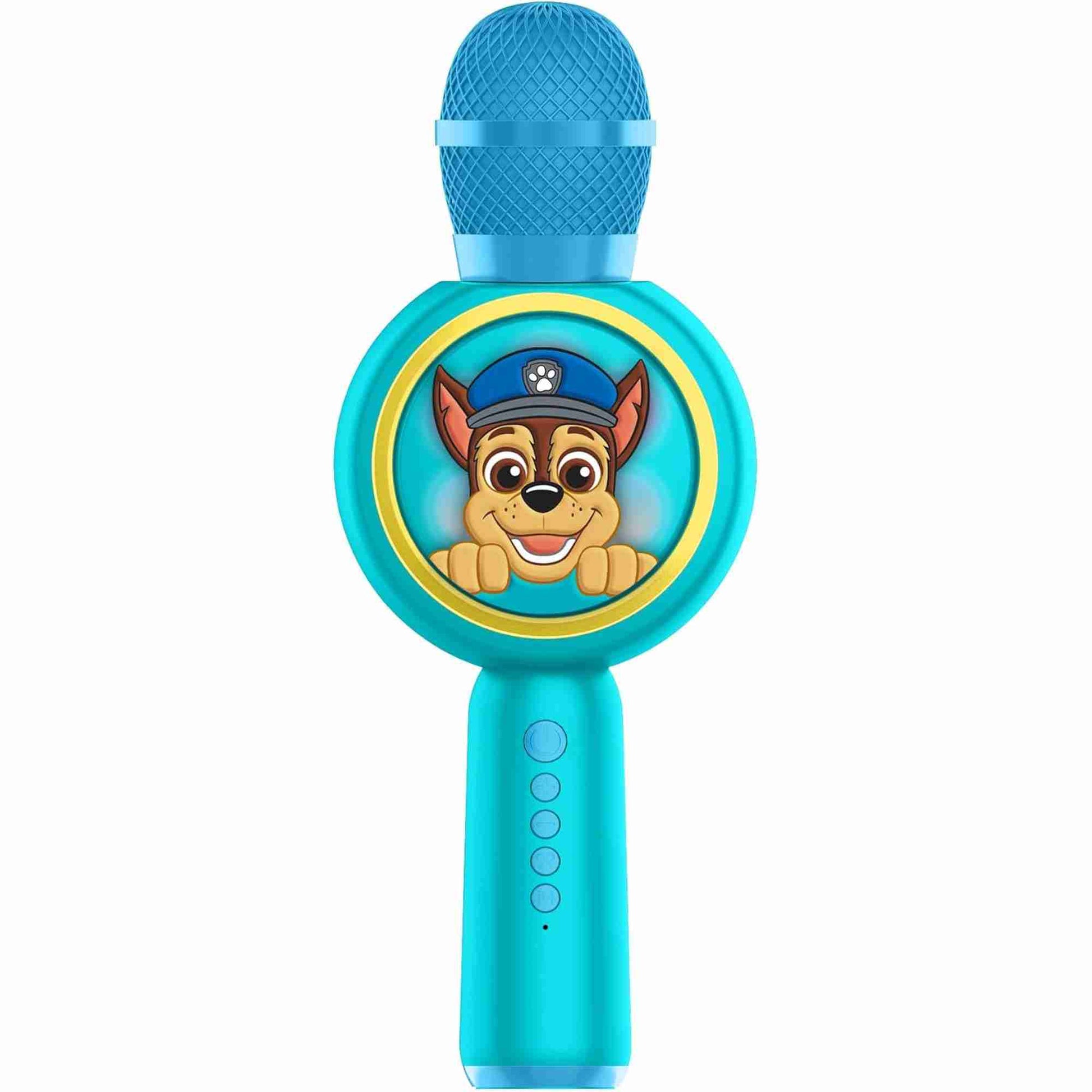 OTL | Paw Patrol Chase Karaoke Microphone and Wireless Speaker with LED Lights