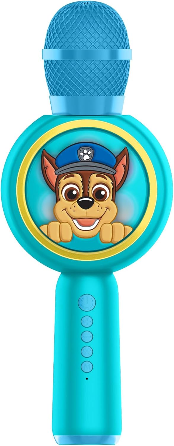 OTL | Paw Patrol Chase Karaoke Microphone and Wireless Speaker with LED Lights