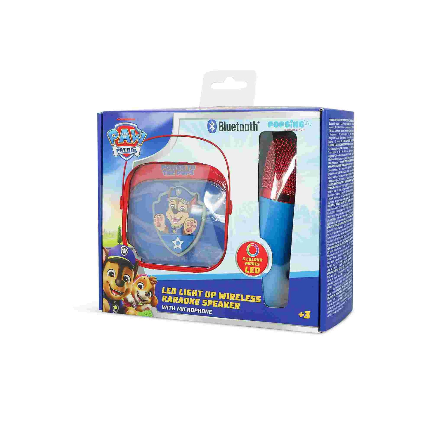 OTL Paw Patrol Popsing LED Light-Up Wireless Karaoke Speaker & Microphone