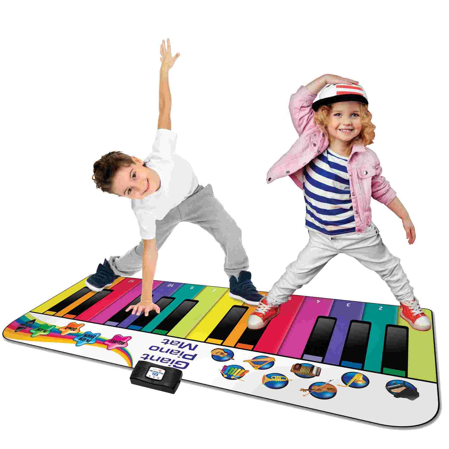 N-Gear | Piano Dance Mat XXL 180CM Interactive Play Mat Music Mat