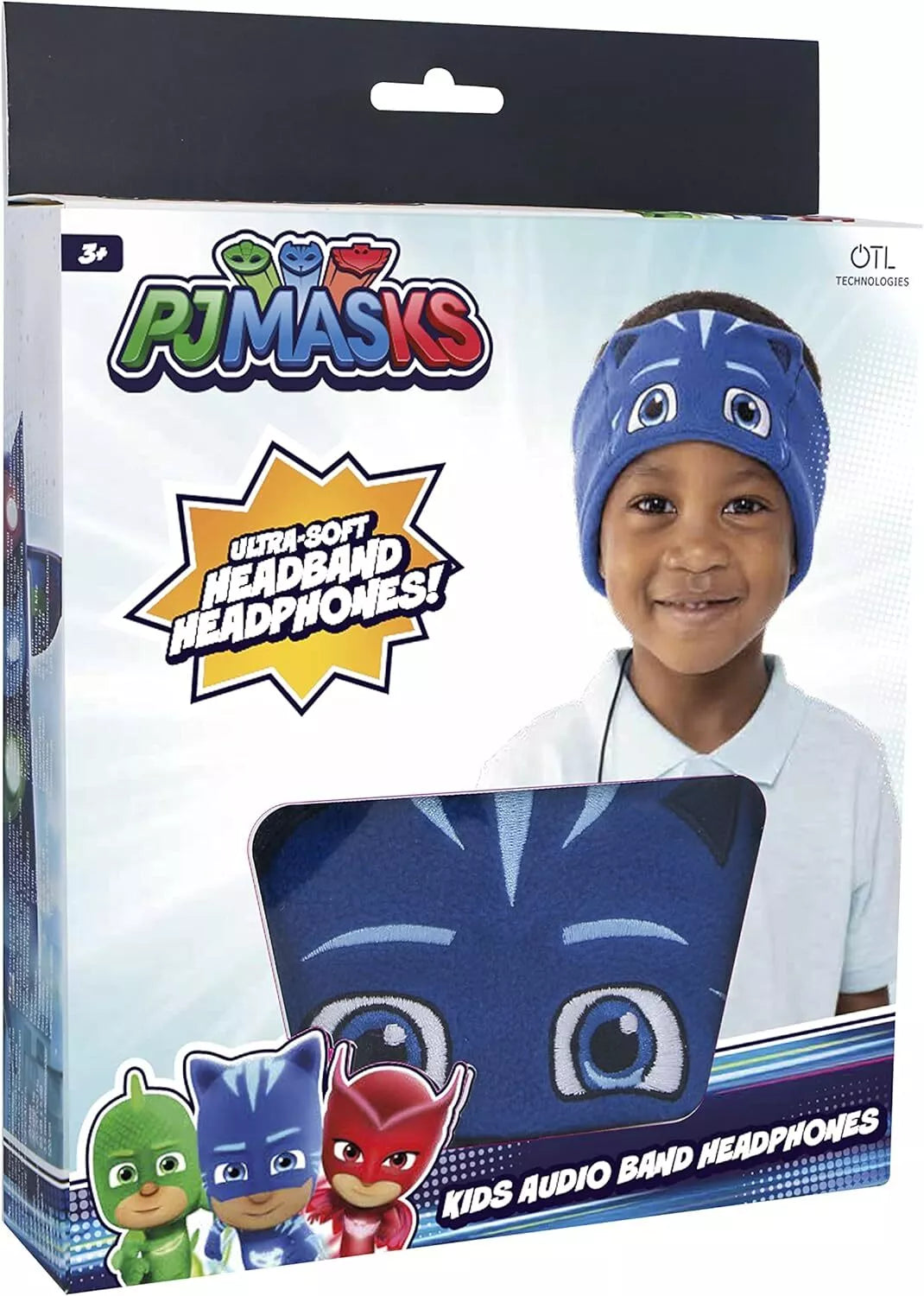 OTL | PJ Masks Catboy Kid's Fleece Audio Band Washable Wired Headphones