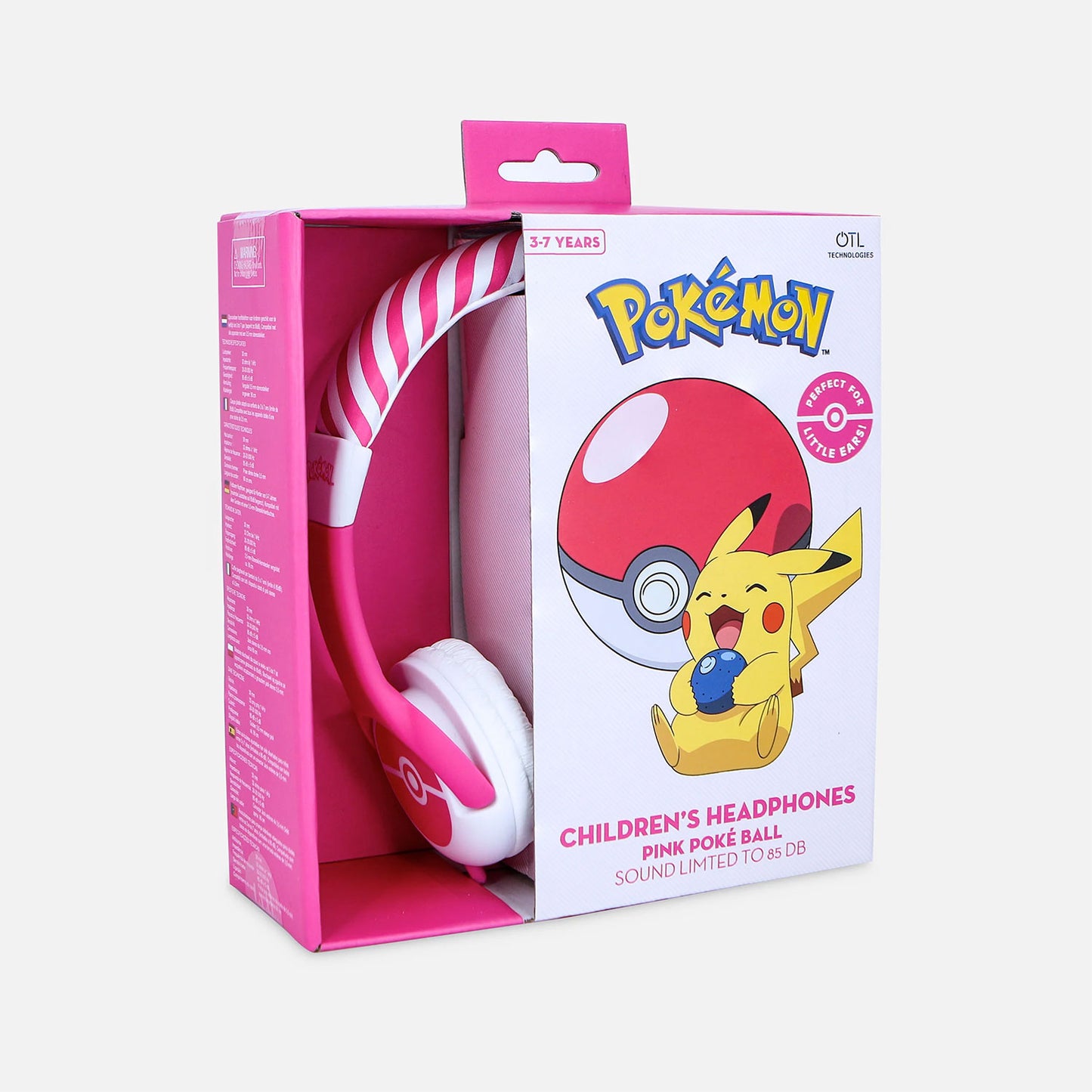 Pokemon | Pokeball Pink Kids Headphones - xploregifts