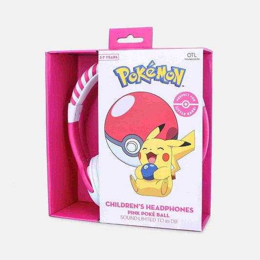 OTL | Pokémon Pokéball Pink Kid's Wired Headphones