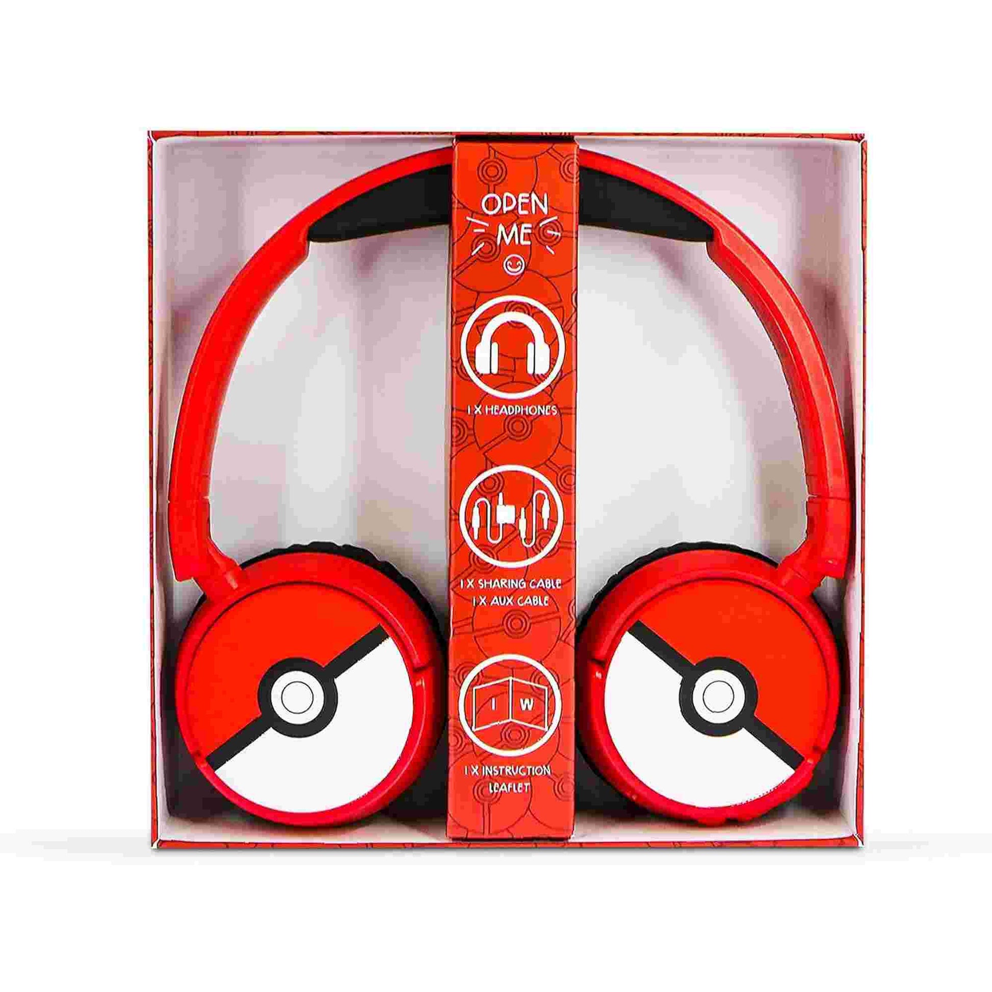 OTL | Pokémon Pokéball Kid's Wireless Bluetooth Headphones with Built-in Microphone
