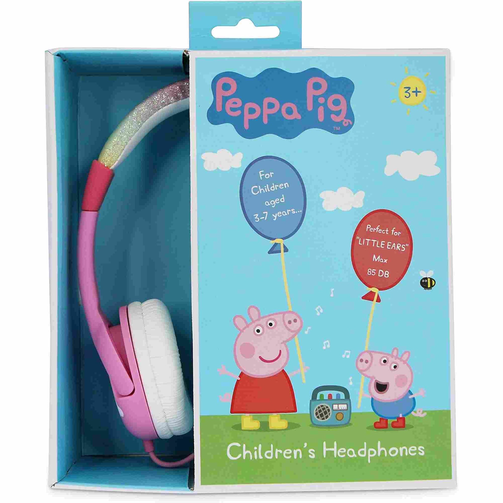 OTL | Peppa Pig Glitter Rainbow Peppa Pink Kids Headphones