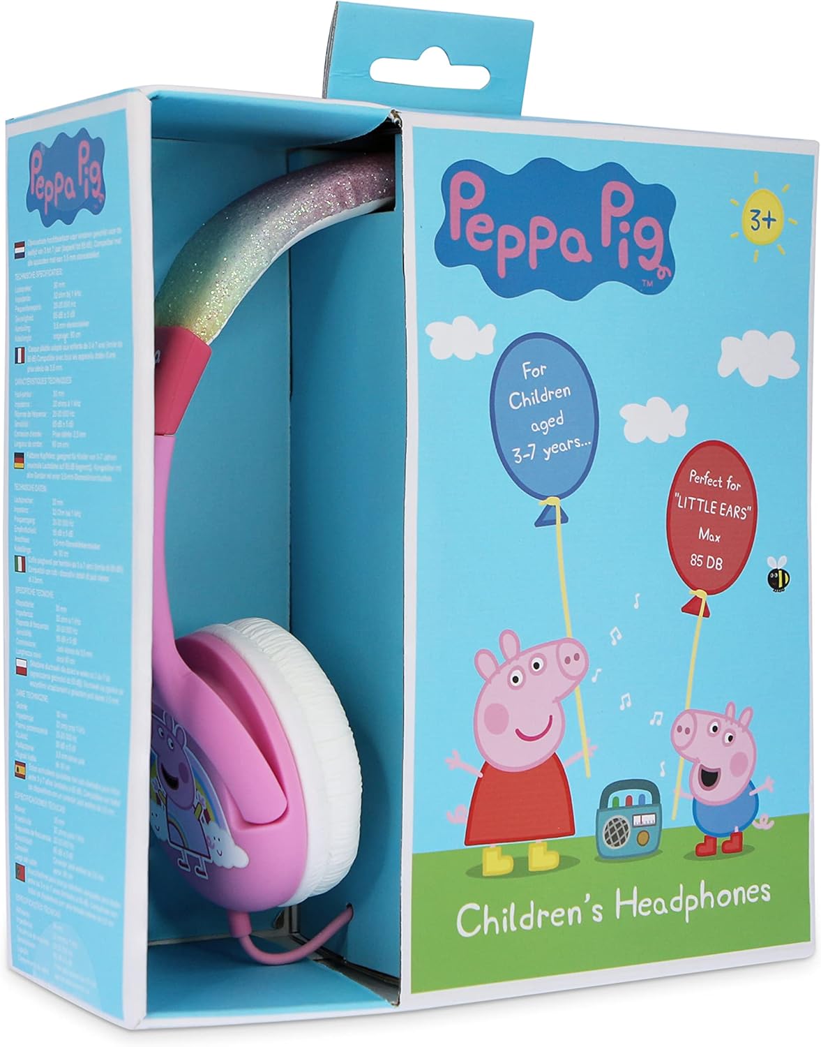 OTL | Peppa Pig Glitter Rainbow Peppa Pink Kids Headphones