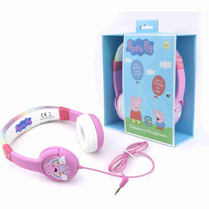 OTL | Peppa Pig Glitter Rainbow Peppa Pink Kids Headphones