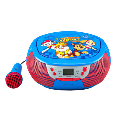 Paw Patrol | CD Boombox with Microphone and FM Radio - xploregifts