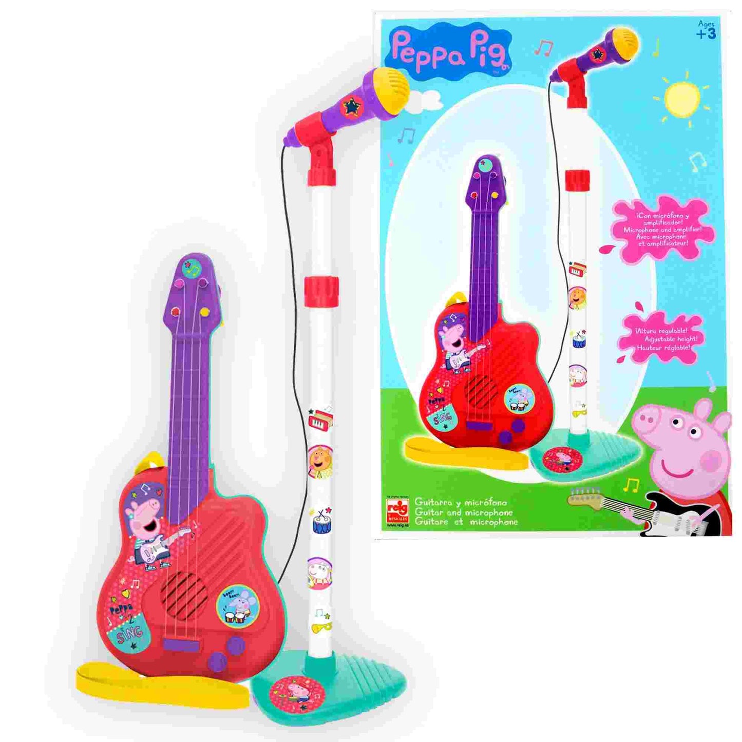 Reig | Peppa Pig Guitar and Microphone