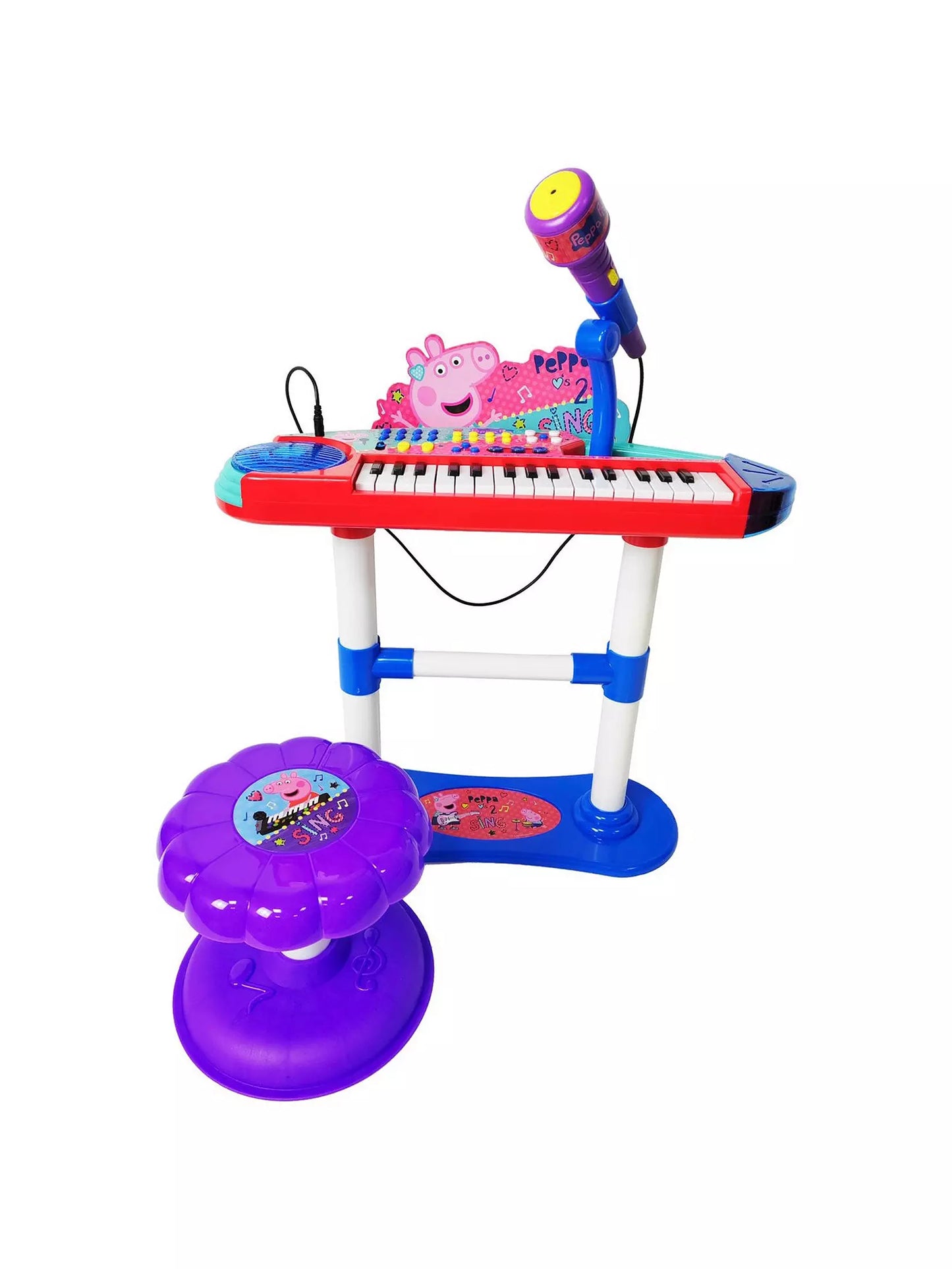 Reig | Peppa Pig 32 Key Organ with Microphone Stand and Bench