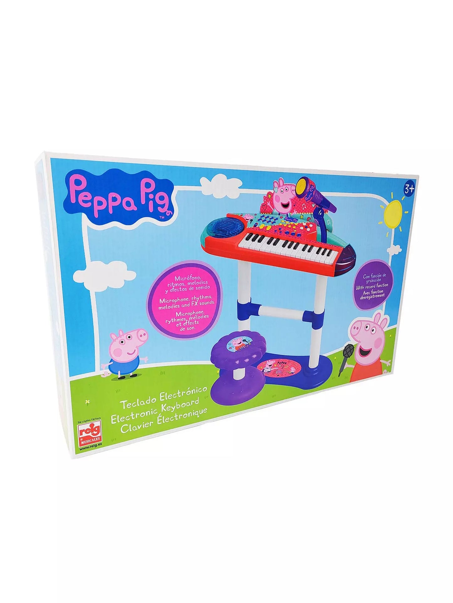 Reig | Peppa Pig 32 Key Organ with Microphone Stand and Bench