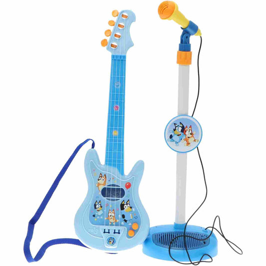 Reig | Bluey Microphone and Guitar Set with Built-In Music, Lights and Sounds