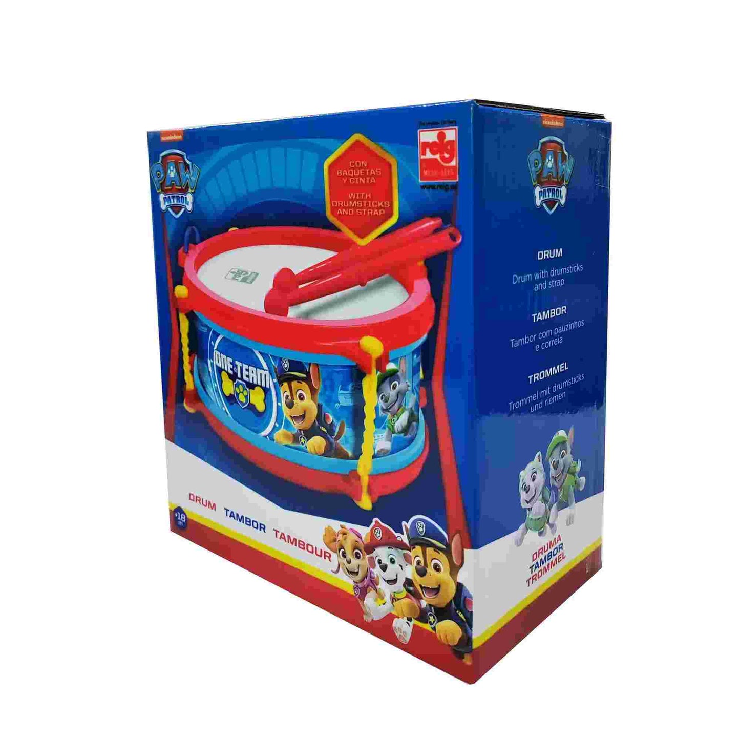 Reig | Paw Patrol Children's Drum & Drumsticks