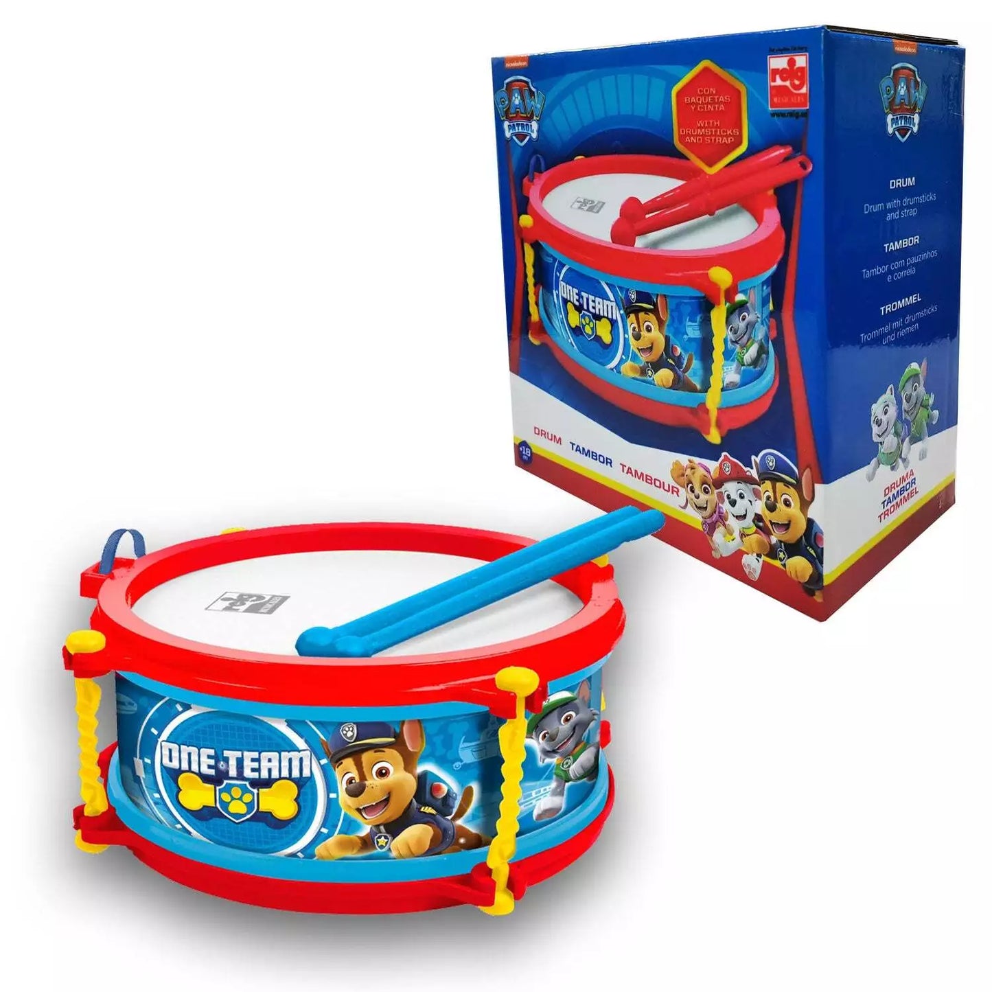 Reig | Paw Patrol Children's Drum & Drumsticks