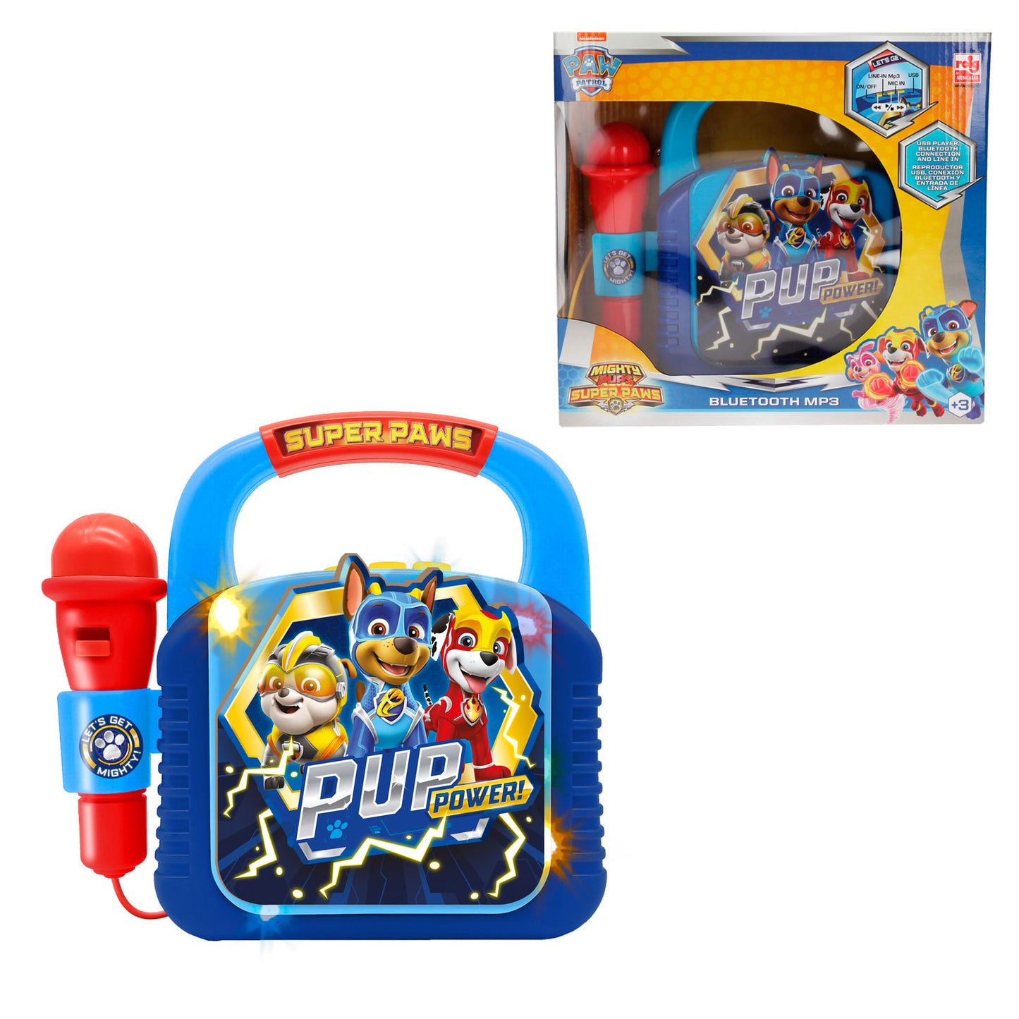 Paw Patrol: Mighty Pups | Karaoke Machine With Microphone - xploregifts