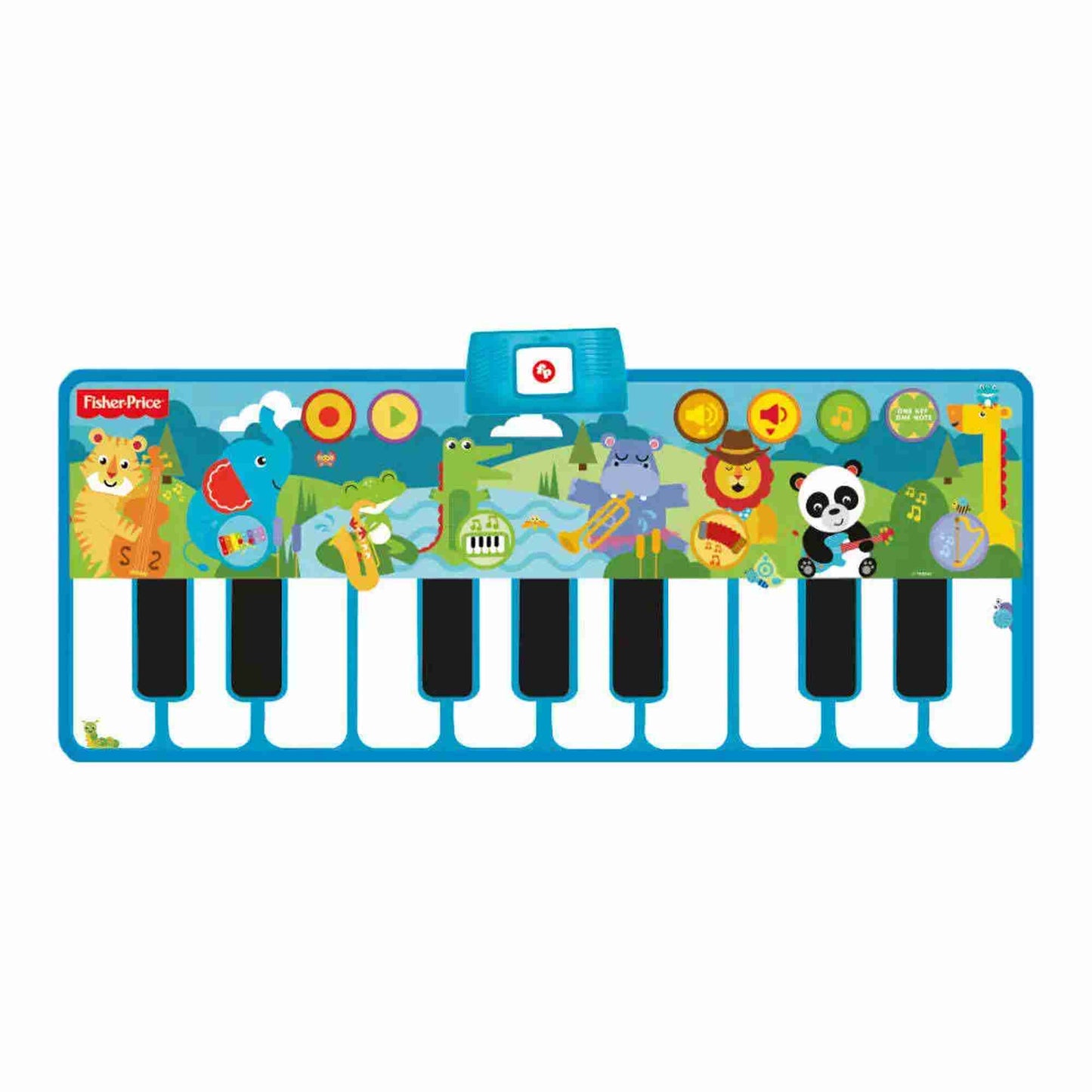 Reig | Fisher Price Animals Floor Piano Mat Keyboard with Lights & Sounds
