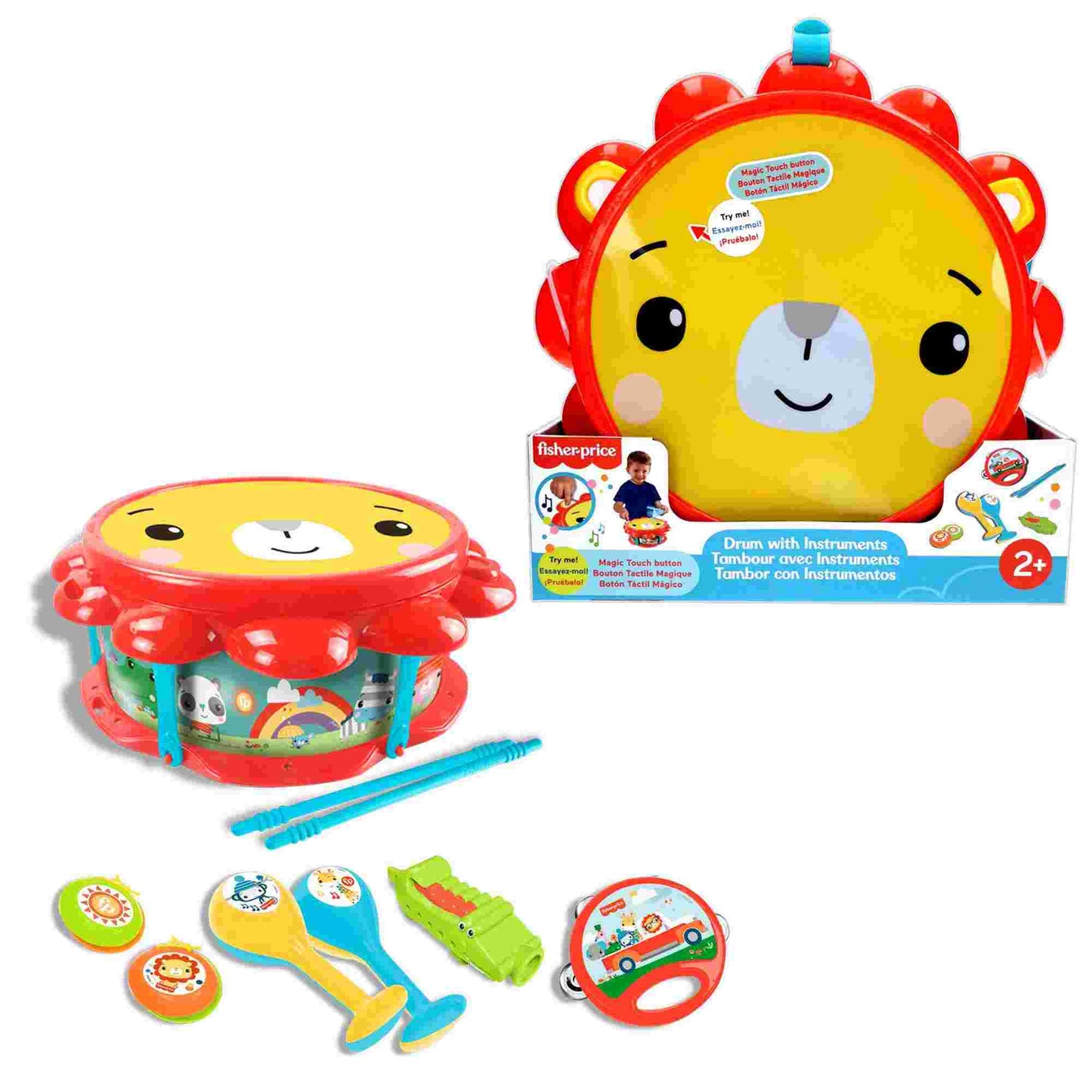 Reig | Fisher Price Lion Musical Drum Set