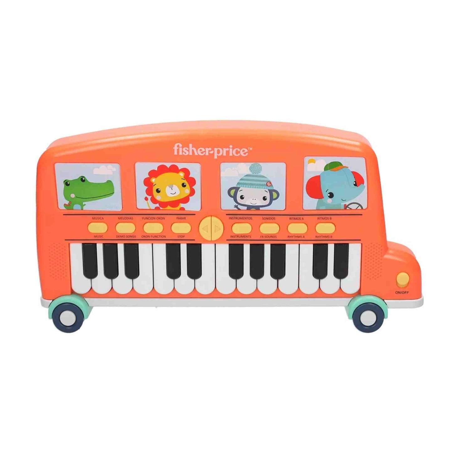 Reig | Fisher Price Bus Electric Keyboard with Music & Sounds