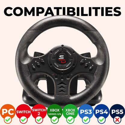 Superdrive | SV450 Steering Wheel for Switch 2, Switch, PS4 & Xbox