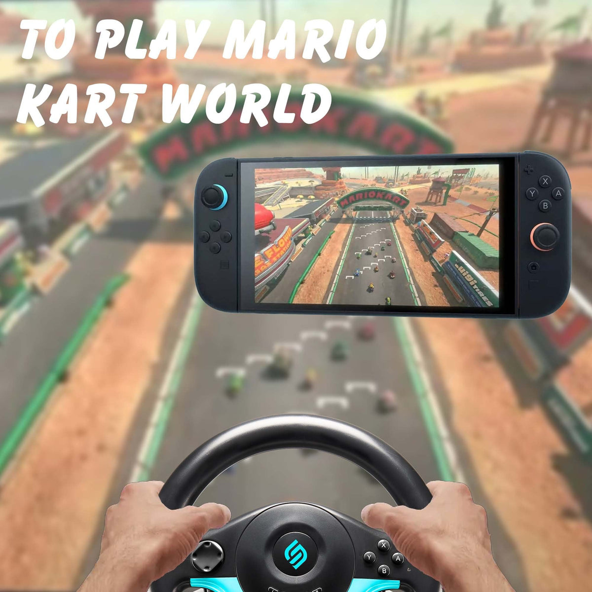 Superdrive | SV250-S Steering Wheel for Switch 2 & Switch Blue