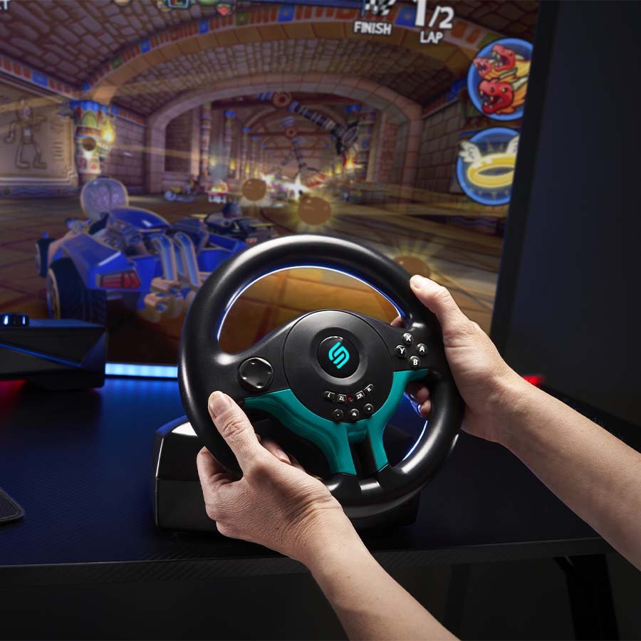 Superdrive | SV250-S Steering Wheel for Switch 2 & Switch Blue
