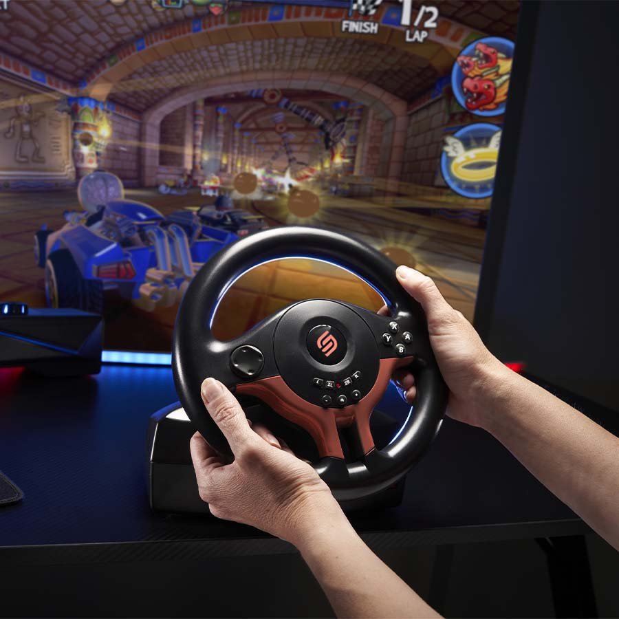 Superdrive | SV250-S Steering Wheel for Switch 2 & Switch Red