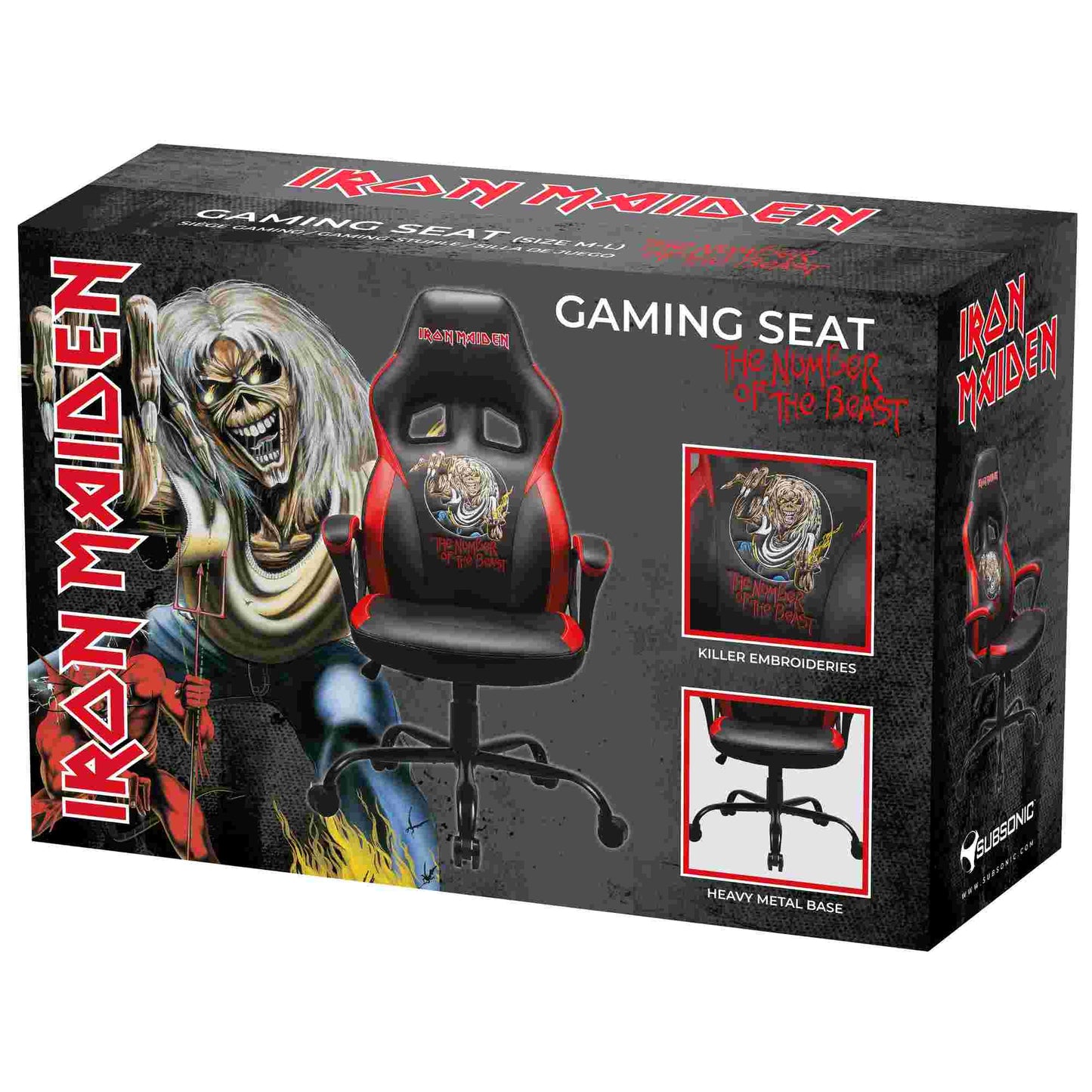 Subsonic Iron Maiden Original Gaming Seat The Number of the Beast