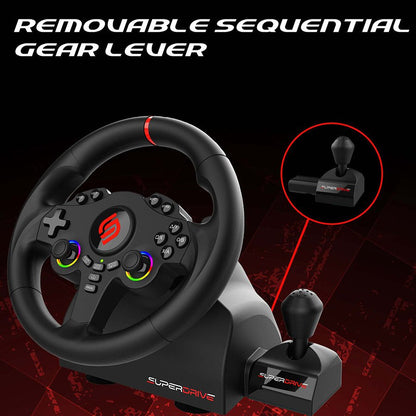 Superdrive | 220 RS-X Steering Wheel for PS4, Xbox, Switch 2 & Switch