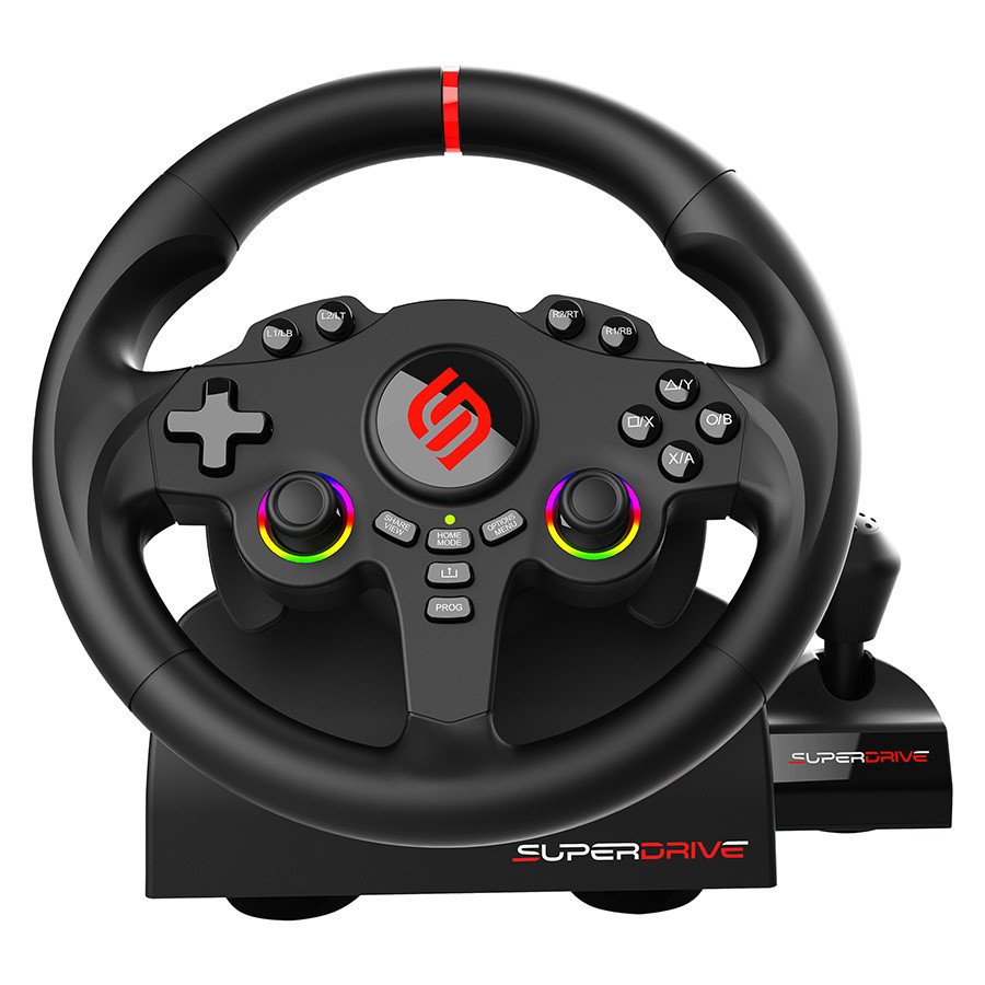 Superdrive | 220 RS-X Steering Wheel for PS4, Xbox, Switch 2 & Switch