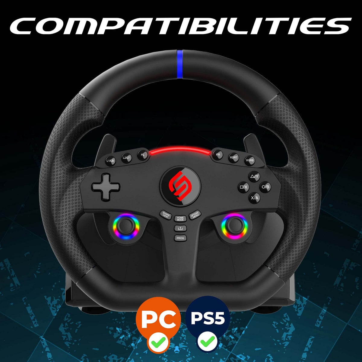 Superdrive | 270 GT5 Steering Wheel for PS5 & PC