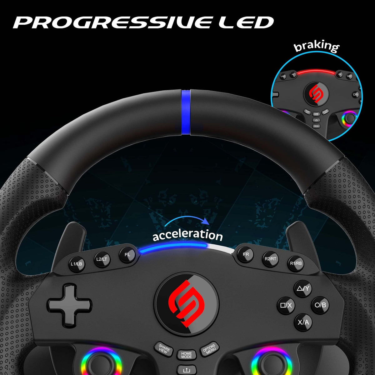 Superdrive | 270 GT5 Steering Wheel for PS5 & PC