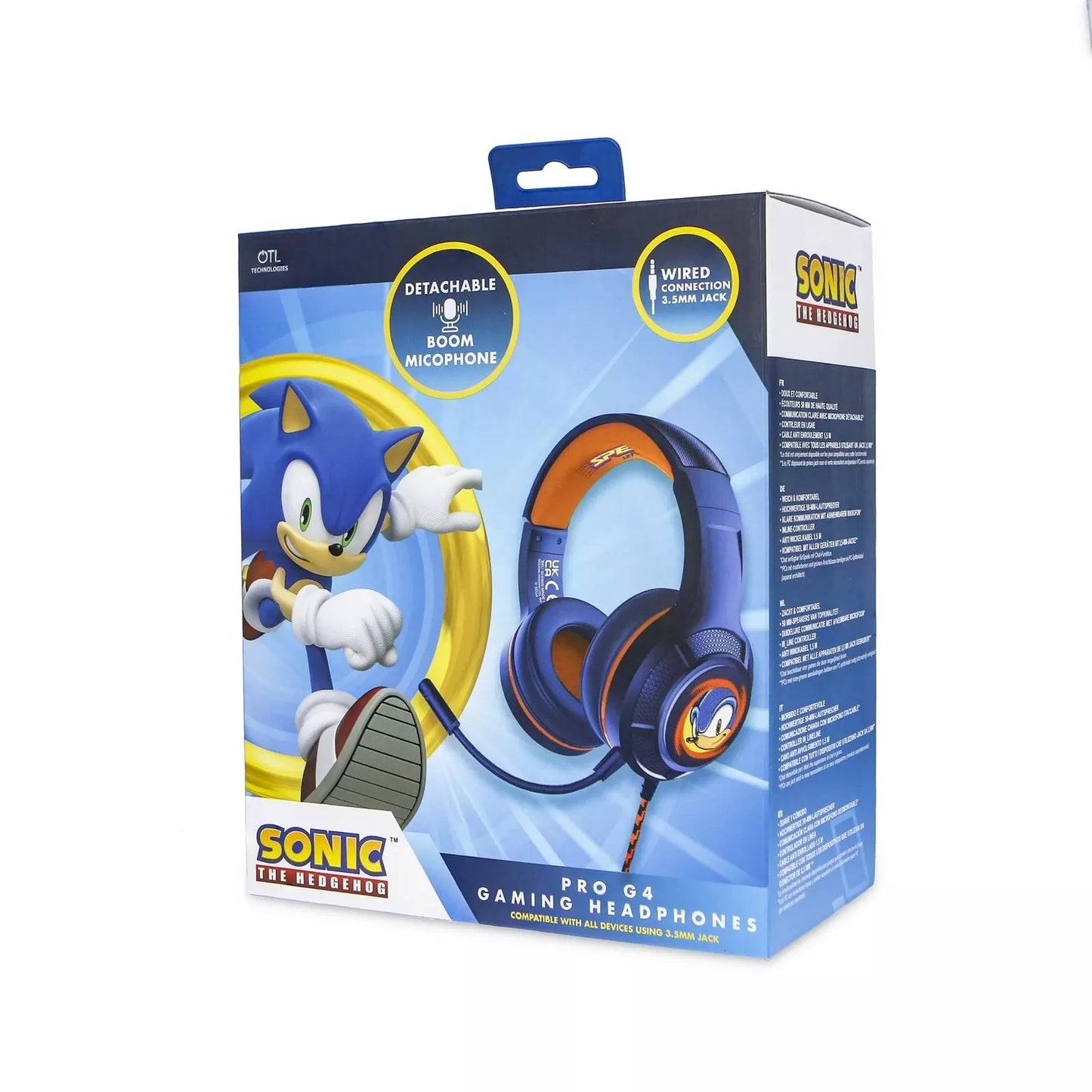 OTL | Sonic the Hedgehog Pro G4 Wired Gaming Headphones with Detatchable Microphone