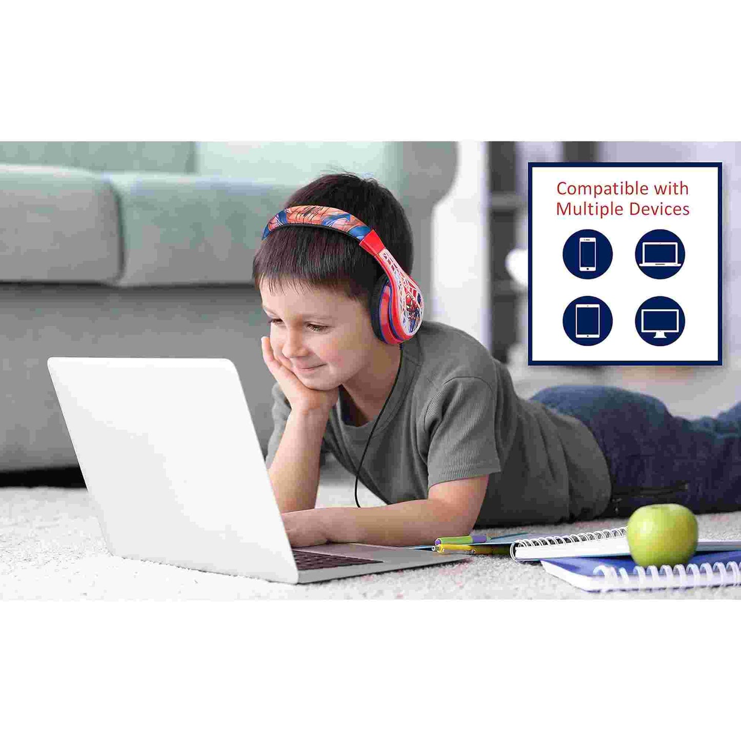 e-Kids | Spider Man Children's Wired Headphones